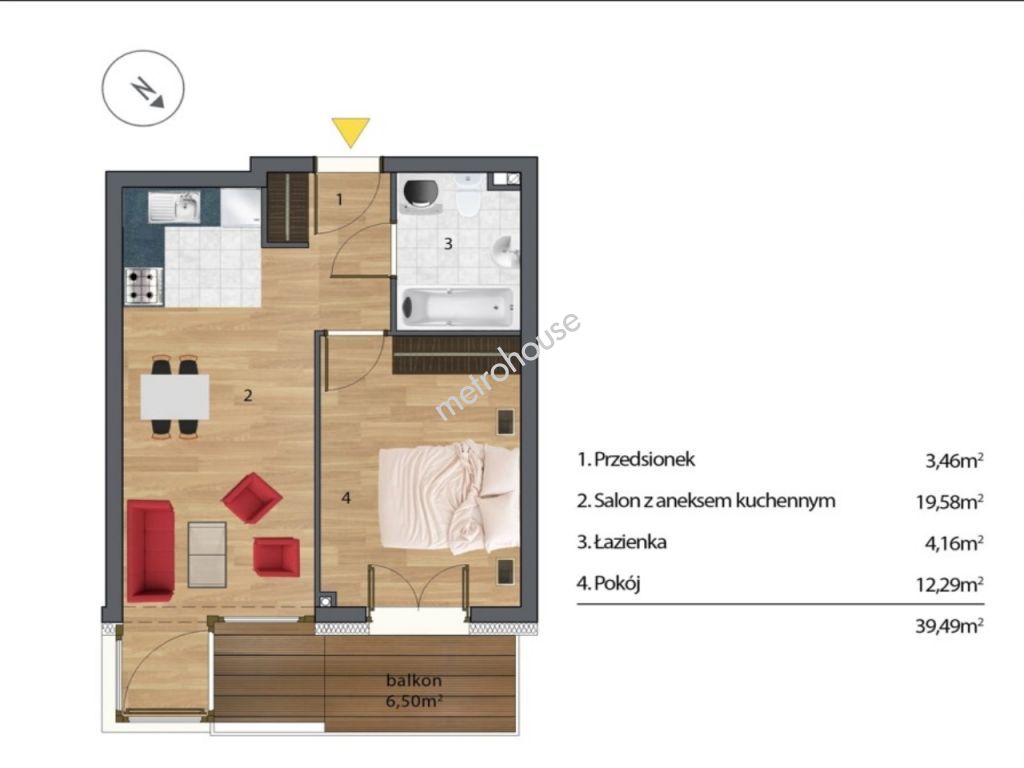 Flat  for rent, Wrocław, Krzyki, Nyska