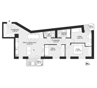 Sprzedaż Mieszkanie Koszutka, Katowice